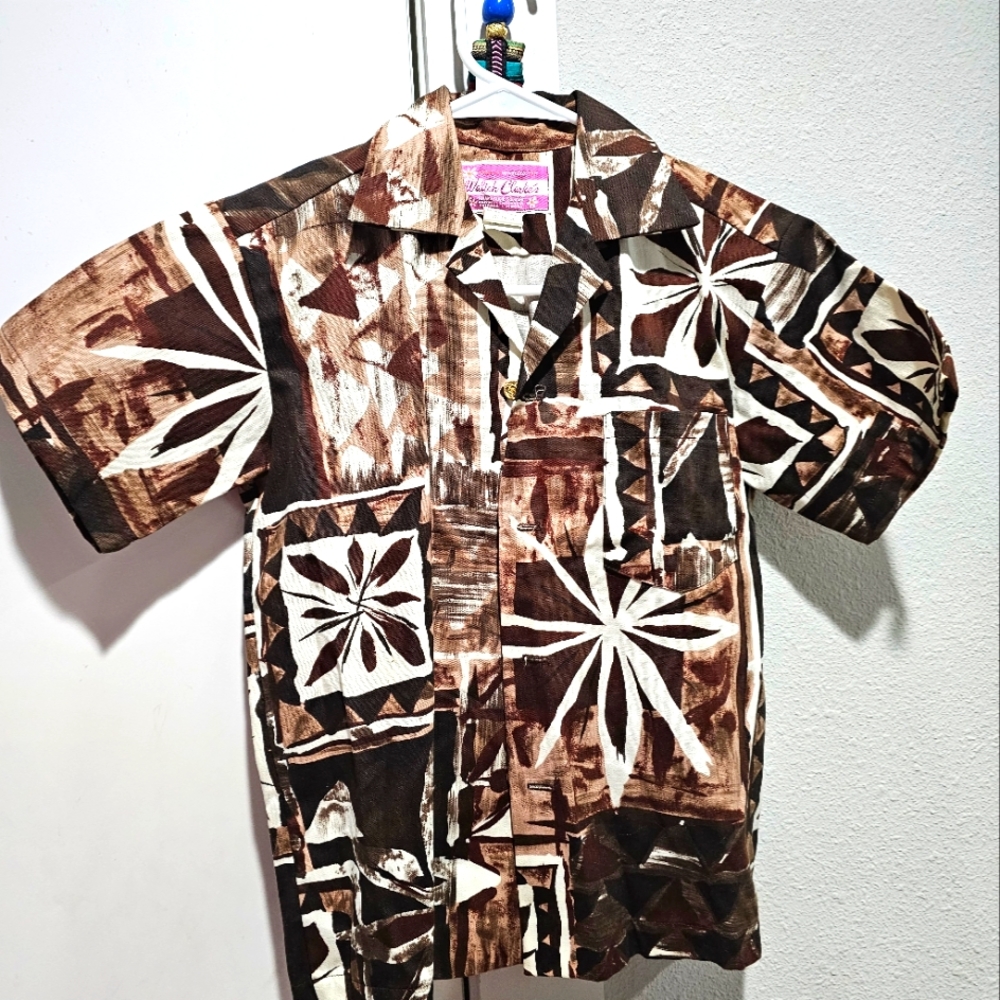 Vintage Waltah Clarke's Hawaiian Shirt 12/S